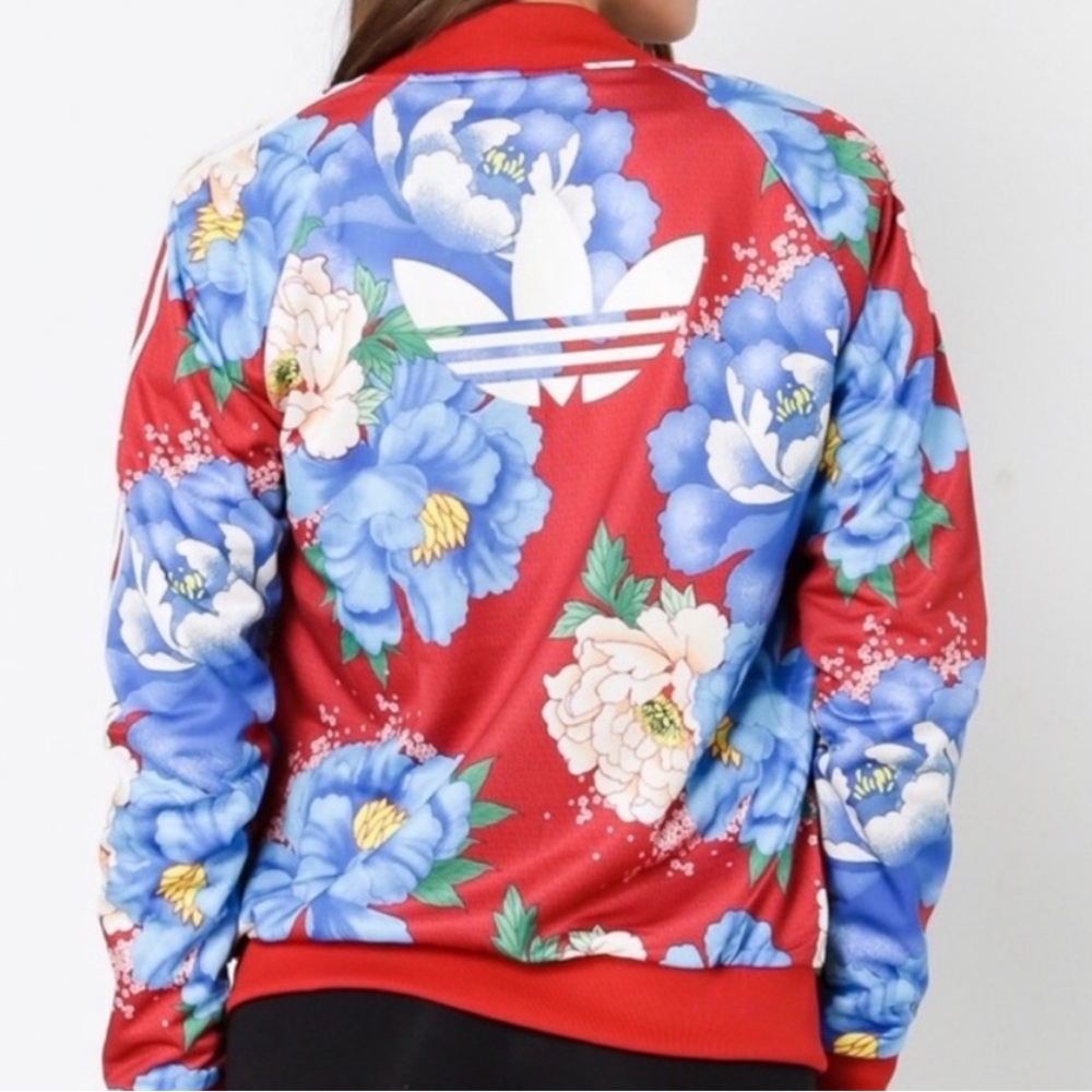 Adidas Originals X Farm Rio Chita Jacket Superstar Track 3 Stripes Rare Floral